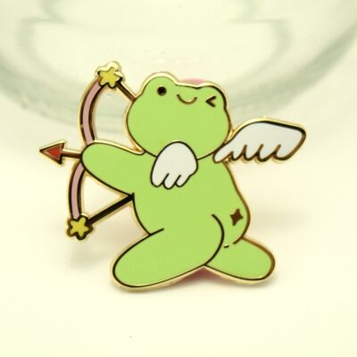 Angel Frog - Emaille Pin - Halloween Froggy