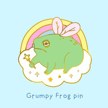 Froggy Pins Bundle - Métal doré - Pins de collection décoratifs Froggy - Épingles de nouveauté mignonnes 4
