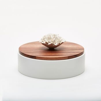 Boîte à Bijoux NAMI box (white & wood) - 15 cm 4