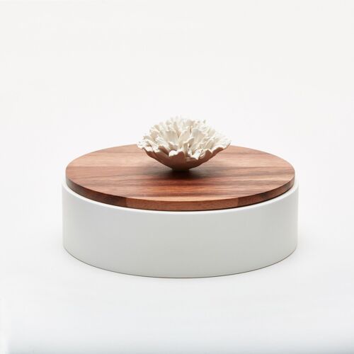 Boîte à Bijoux NAMI box (white & wood) - 15 cm