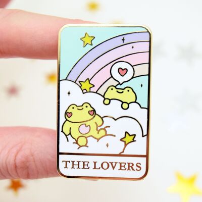 TARO-FROGS enamel pin set - Frog themed tarot card pins