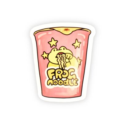 Snacks mit Froschmotiv – Aufkleber-Set – Pink Froggy Snack Pack