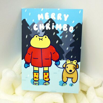 Froggy Chrimbo Cards - Christmas Froggies - Nim & Sage (in a puddle!)