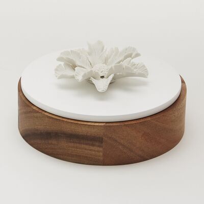 Confezione regalo OKO (legno e bianco) - 15 cm