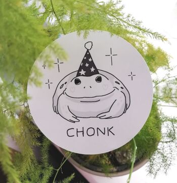 Autocollant Chonk Frog - Autocollant brillant Magic Chonky Frog - Autocollant grenouille 2