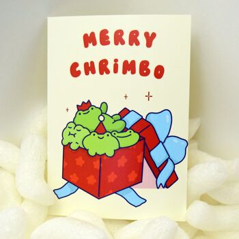 Cartes Froggy Chrimbo - Grenouilles de Noël - Grenouilles cadeaux 1