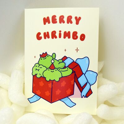 Froggy Chrimbo Cards - Christmas Froggies - Present Frogs