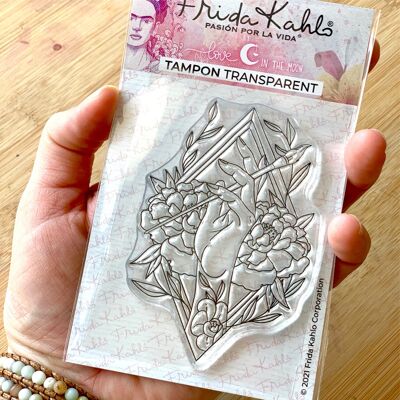 Tampon transparent "Une main en or" Frida Kahlo®