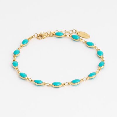 Turquoise sea urchin bracelet