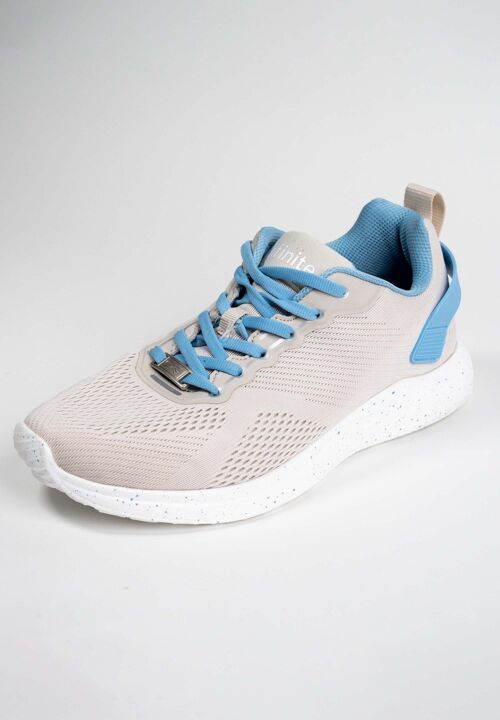 Infinite Runzzer - der vegane Sportschuh aus Deutschland - beige-blue