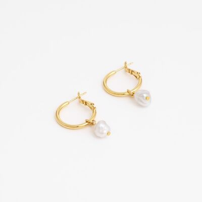 Douce PM beaded hoop earrings