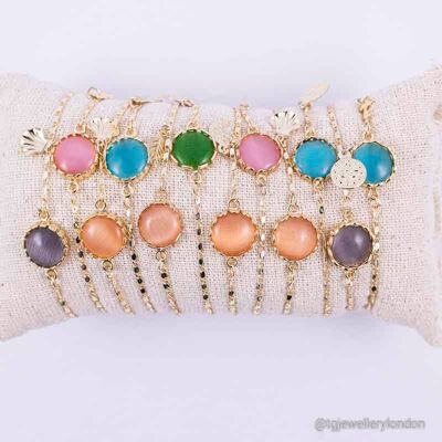 Pulsera chapada en Oro 18k/ Pulsera protección simple