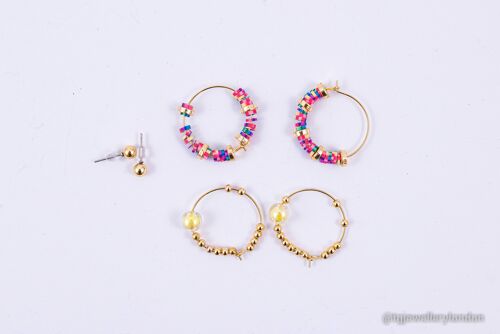 HOOP COLORFUL EARRINGS