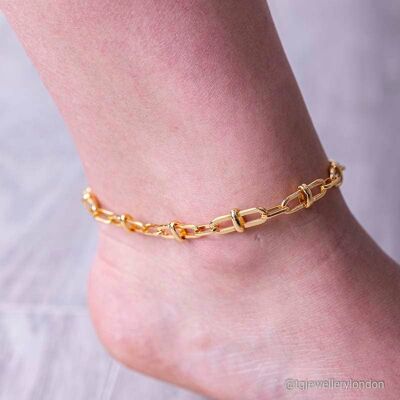 18 CT GOLD PLATED ANKLET FOR WHOLESALE