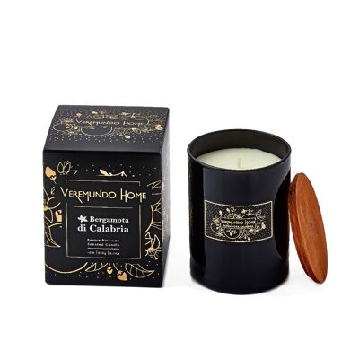 Paris Scented Candle V30- BLACK DESIGN - Bergamota di Calabria