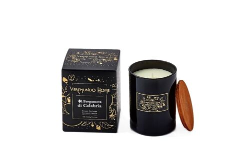 Paris Scented Candle V30- BLACK DESIGN - Patchouli & Vanilla