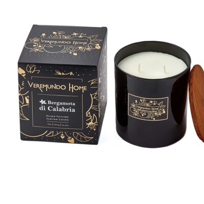 Paris Scented Candle 12x12 - BLACK DESIGN - Bergamota di Calabria