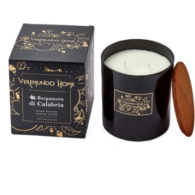 Paris Scented Candle 12x12 - BLACK DESIGN - Moroccan Spices