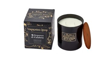 Bougie parfumée Paris 12x12 - DESIGN NOIR - Bois de Cèdre 1