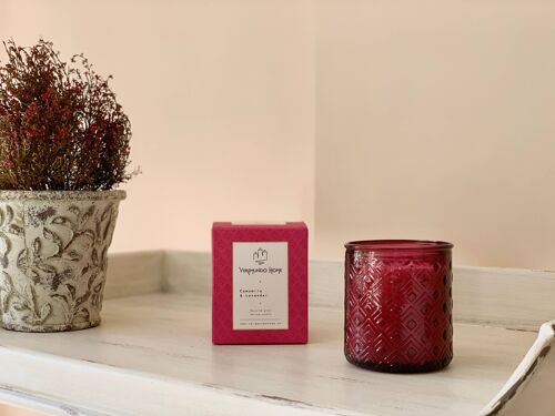 Organic Scented Candle - Camomille & Lavender