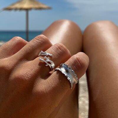 Wide Rings Silver, Women Rings, Stacking Rings, Wide Band Rings, Gift for Her, Made from Sterling Silver 925, In Greece.
