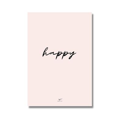 Postkarte "Happy"