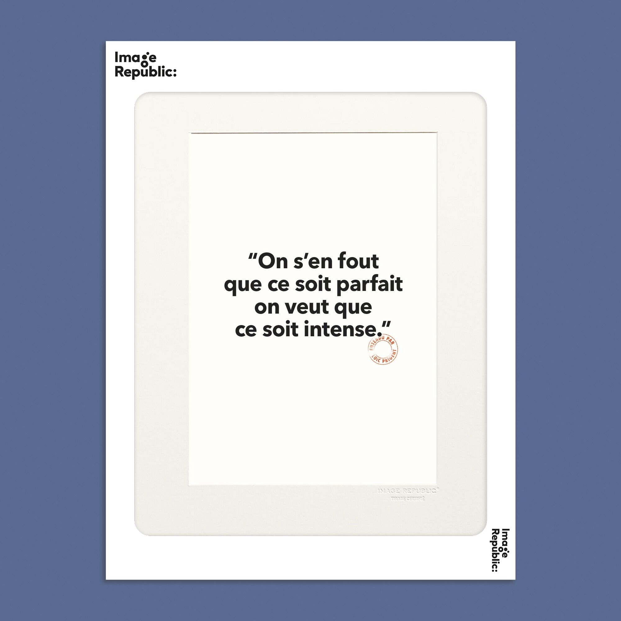 POSTER 30x40 cm LOIC PRIGENT 25 WE CARE