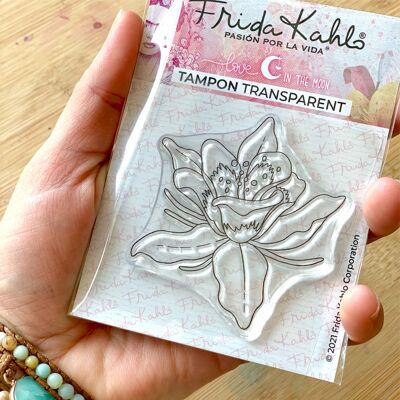 Frida Kahlo® "Melancholic columbine - 1" clear stamp