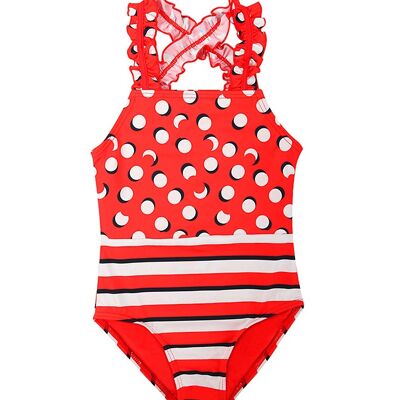 Maillots de bain une pièce pour filles ( 1-1-1-1-1; 6A-8A-10A-12A-14A)