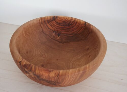 Bowl grande de madera de olivo - 22 cm x 8 cm