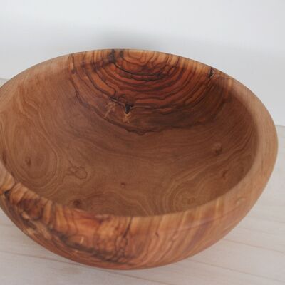 Large olive wood bowl - 22 cm x 8 cm