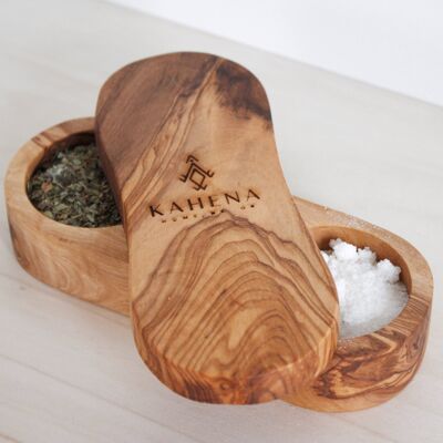 Olive wood salt and pepper shaker