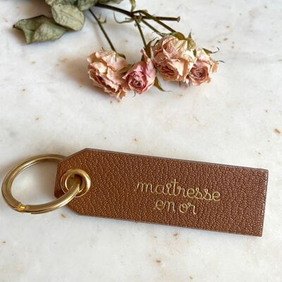 Camel gold mistress key ring