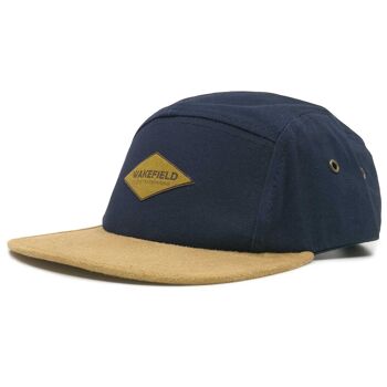 Casquette 5 panneaux bleue - Casquettes 5 panneaux 1