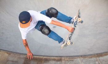 Casquette 5 panneaux bleue - Casquettes 5 panneaux 3