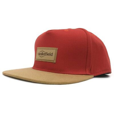 Rostrote Kappe - Snapback Caps