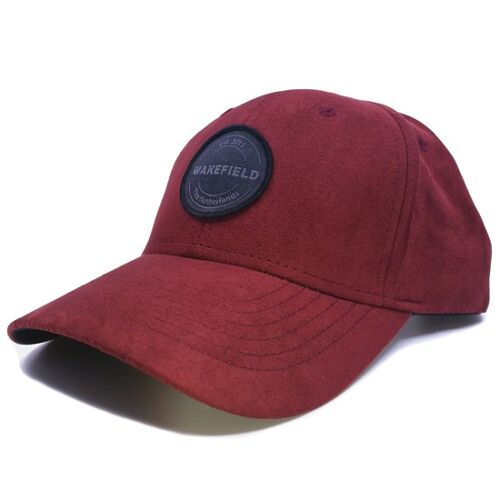 Suede Cap Bordeaux Red - Baseball Caps