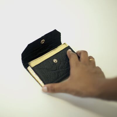 Phulan wallet - Black & Gold