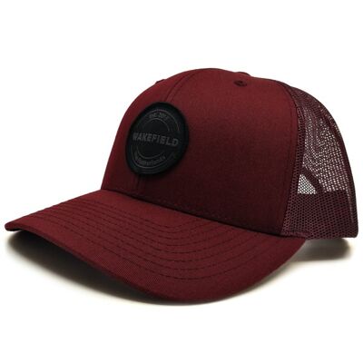 Cappellino trucker rosso bordeaux - Cappellino da baseball