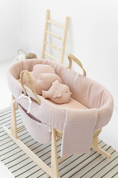 BARBIE baby bassinet - Nude Vichy Pink