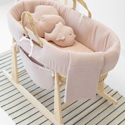 BARBIE baby bassinet - Nude Vichy Pink
