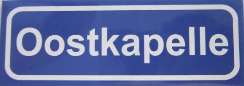 Fridge Magnet Town sign Oostkapelle
