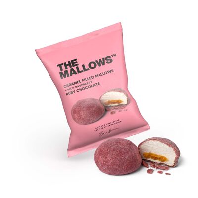 Caramel Filled Mallows + Ruby Chocolate 18g.