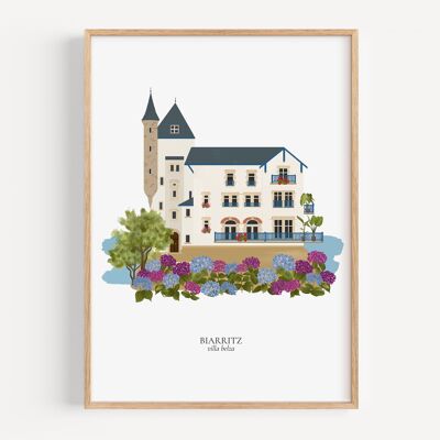 Affiche Biarritz, Villa Belza