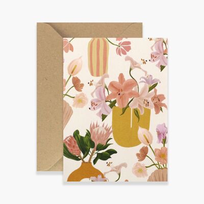 Carte "Les Fleuris" Les Vases
