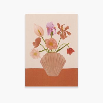 Carte Bouquet Vase Coquillage 2