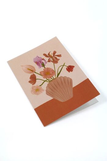 Carte Bouquet Vase Coquillage 3