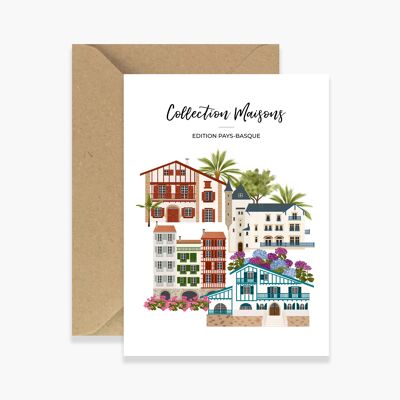 Carte Collection Maisons, Edition Pays-Basque