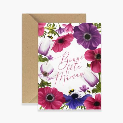 Anemones Garden Mother's Day Card