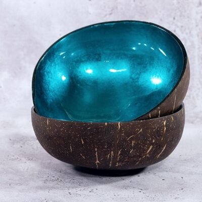 Ciotola in cocco in metallo smeraldo di MonJoliBol